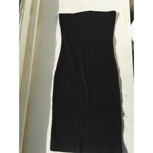 strapless bodycon dress